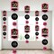 Big Dot of Happiness Chic 50th Birthday - Pink, Black and Gold - Birthday Party DIY Dangler Backdrop - Hanging Vertical Decorations - 30 Pieces
